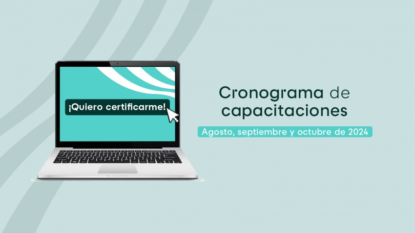 Cronograma de capacitaciones 2024 (Agosto, septiembre, octubre)